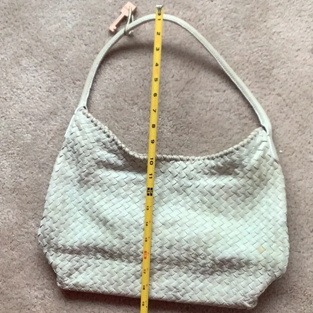 Fossil genuine leather handbag, cream, hobo